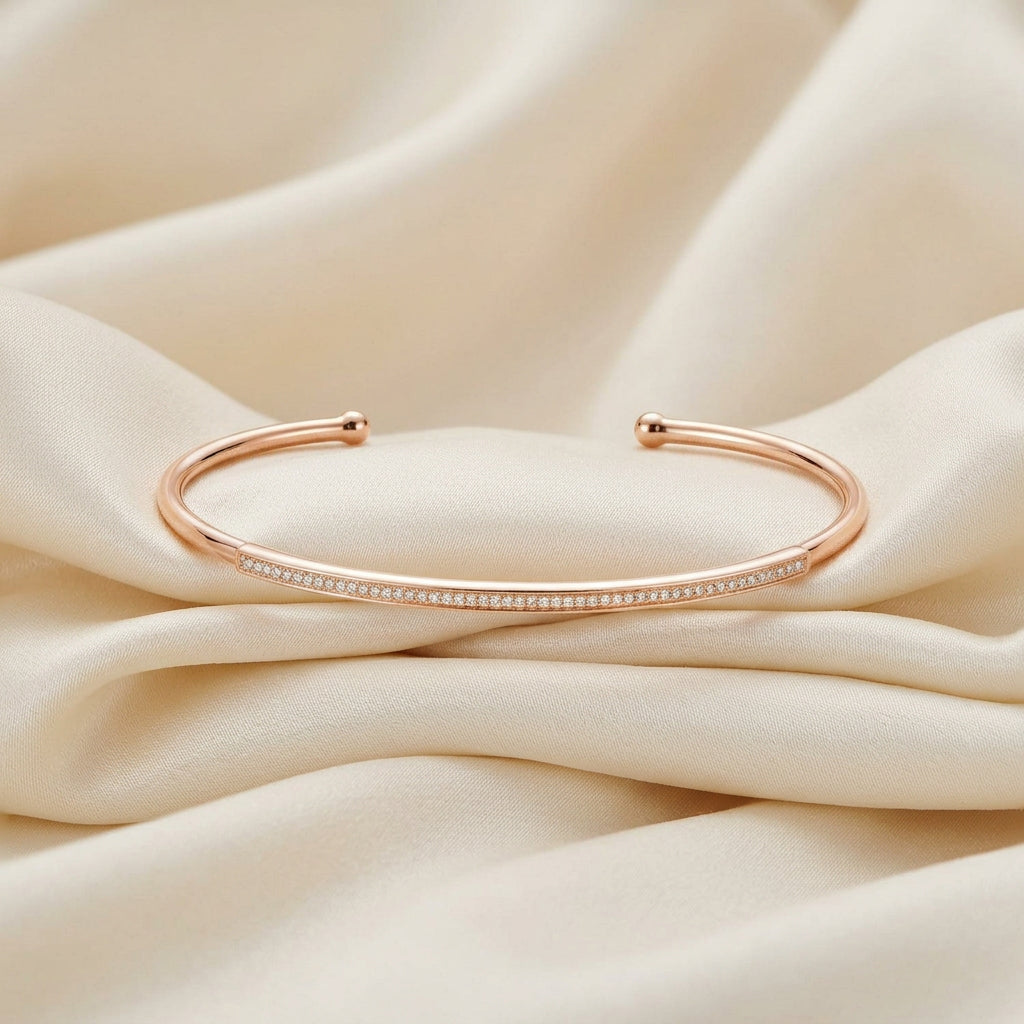 Semi Bangle Diamond Bracelet