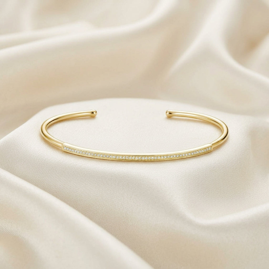 Semi Bangle Diamond Bracelet