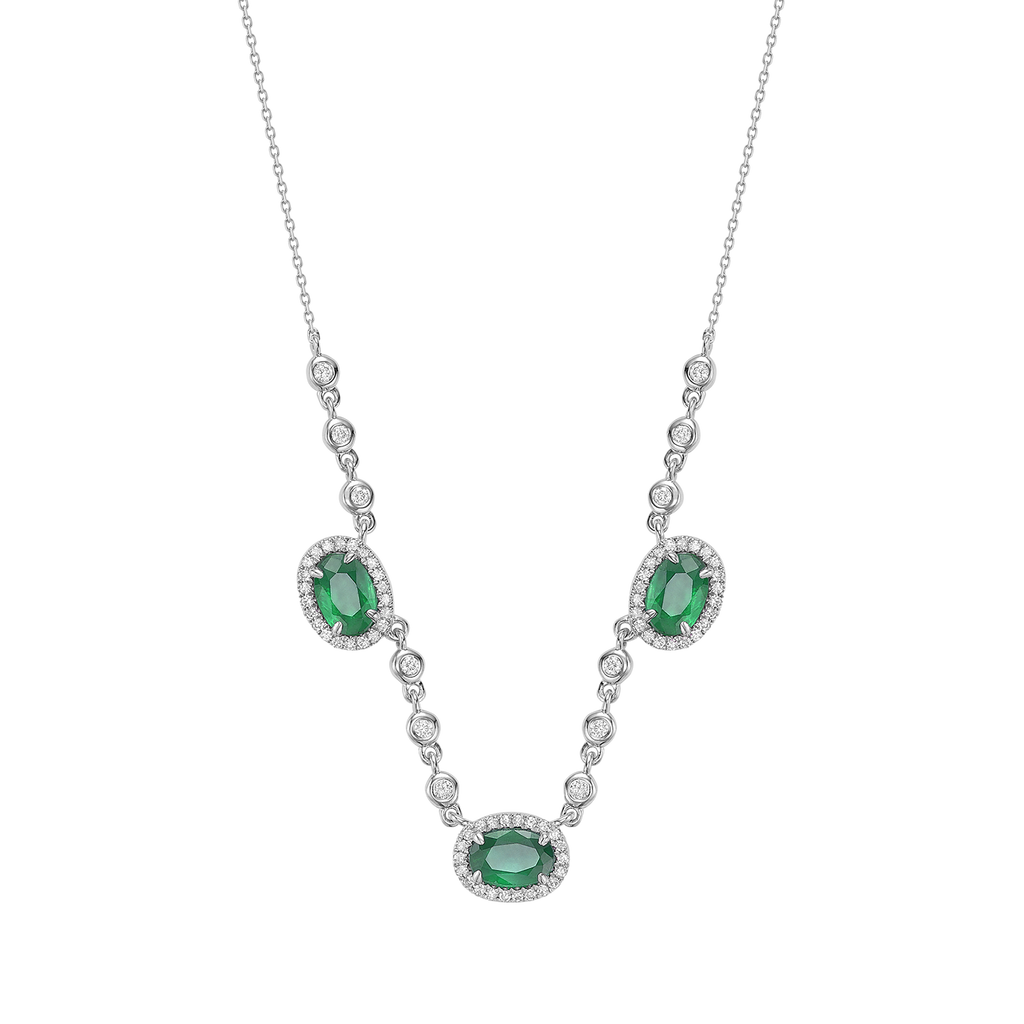 Precious Stone & Diamond Pendant