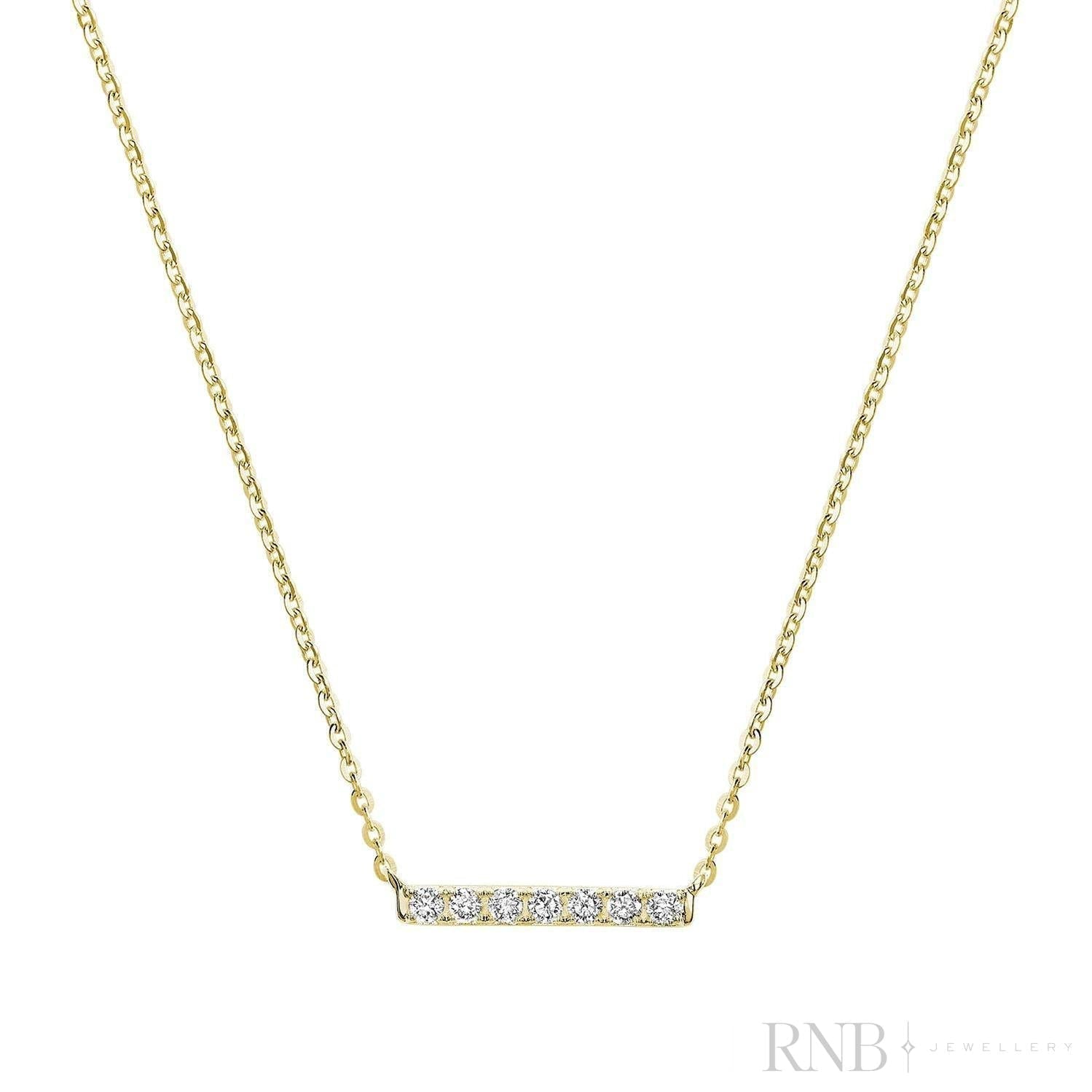 Diamond Bar Necklace
