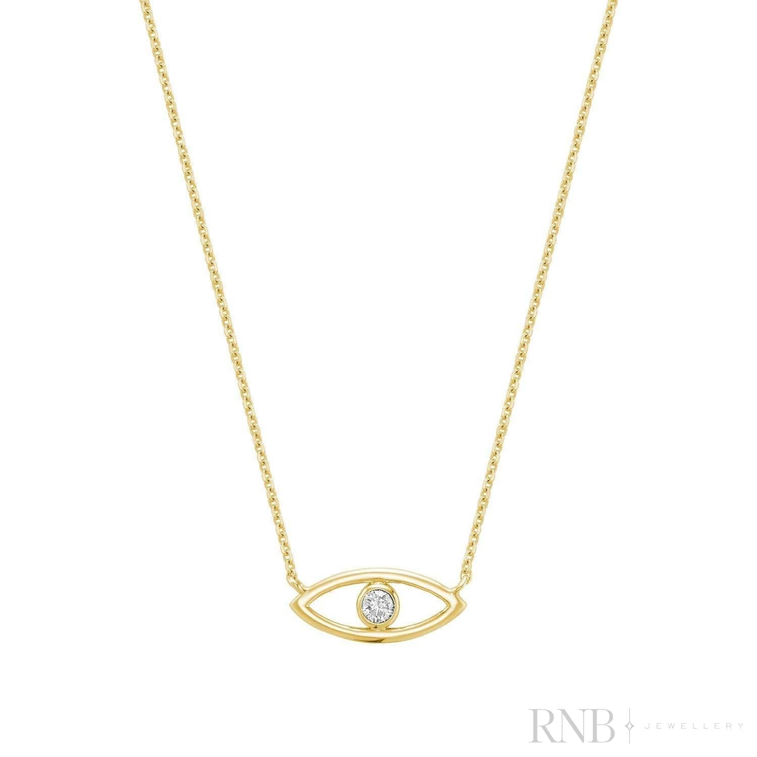 Evil Eye Diamond Necklace