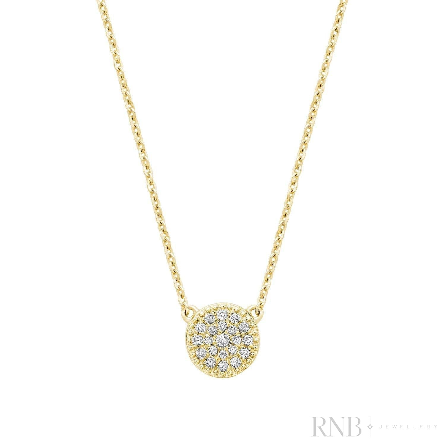 Miligrain Pave Diamond Necklace