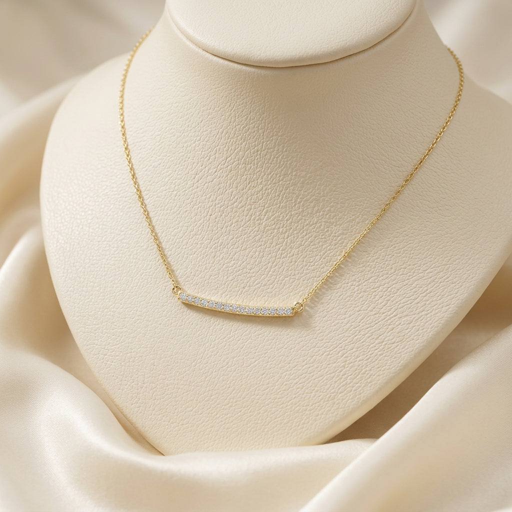 Bar Diamond Necklace