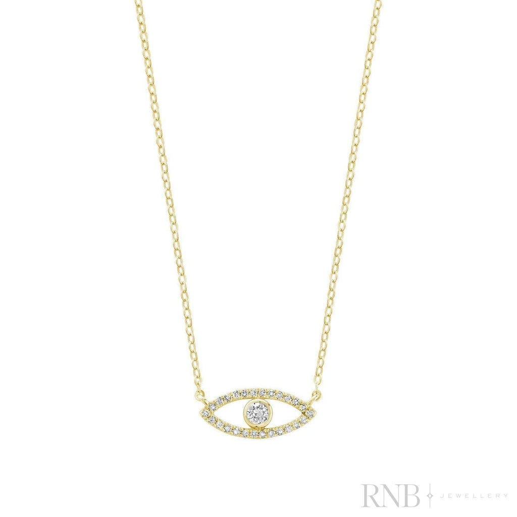 Evil Eye Diamond Necklace