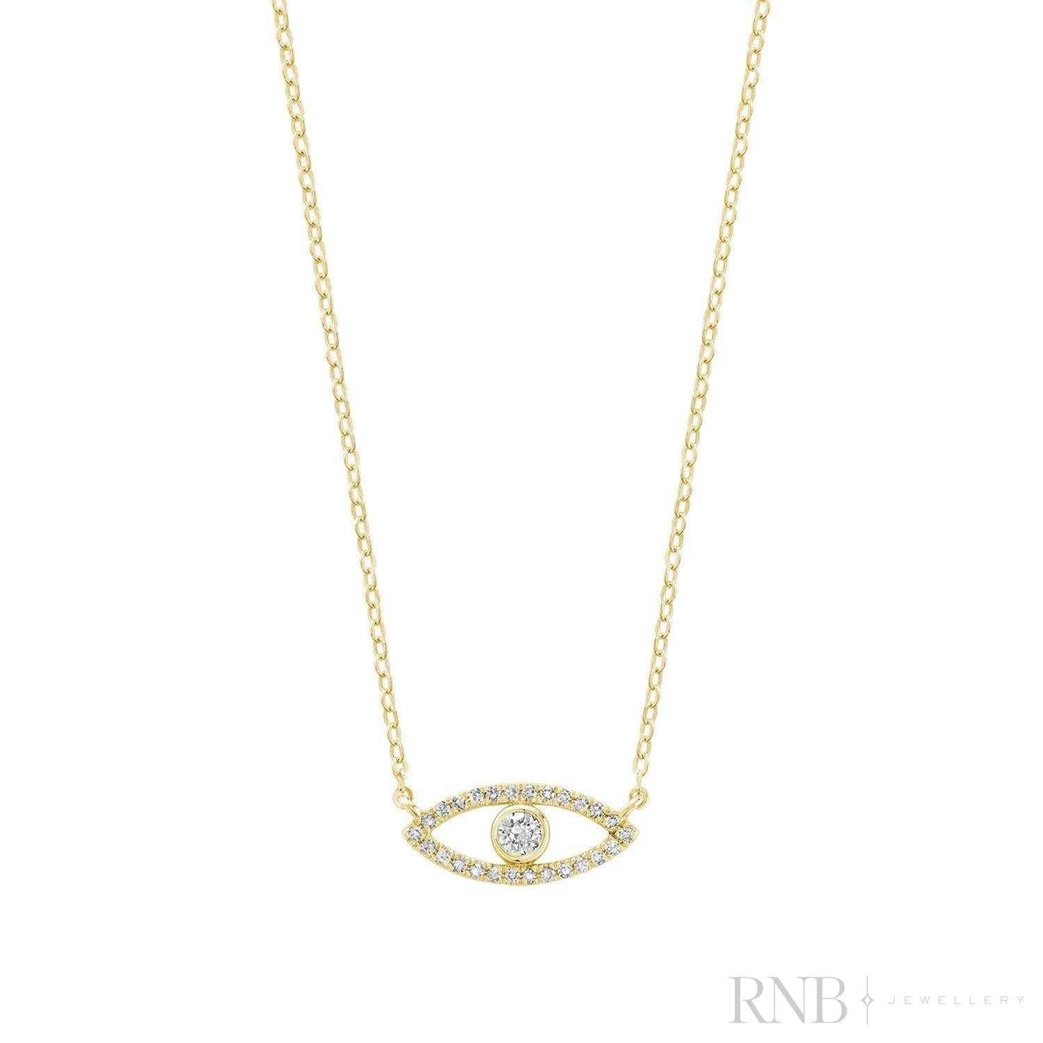 Evil Eye Diamond Necklace
