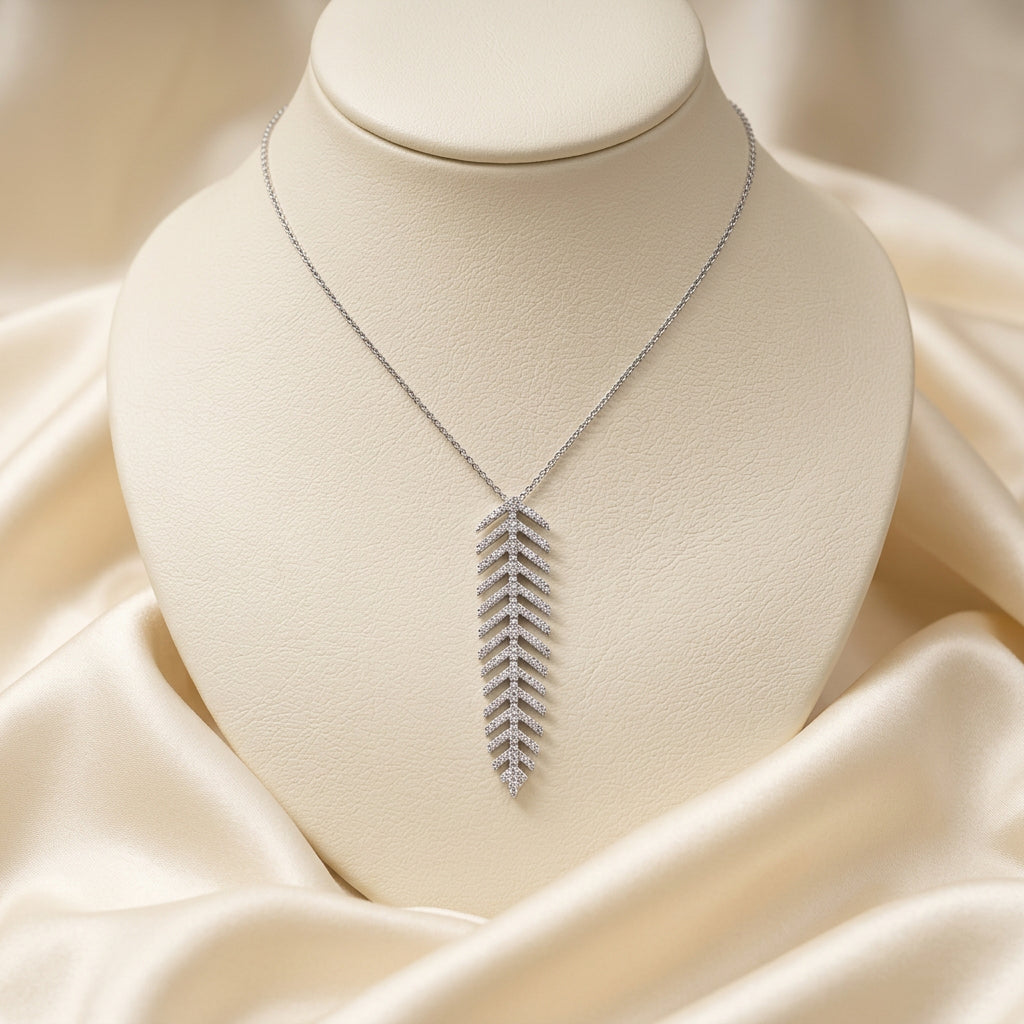 Leaf Diamond Necklace