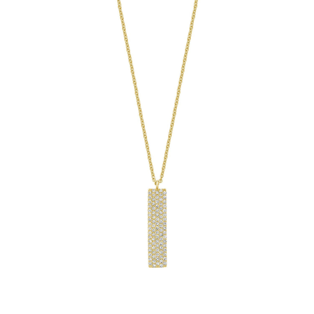 Pave Plate Diamond Necklace