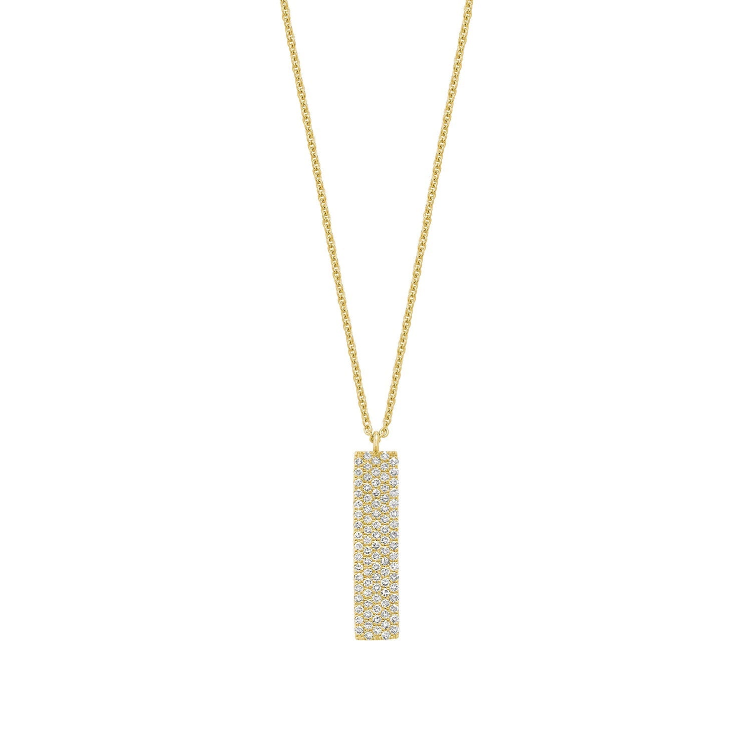 Pave Plate Diamond Necklace