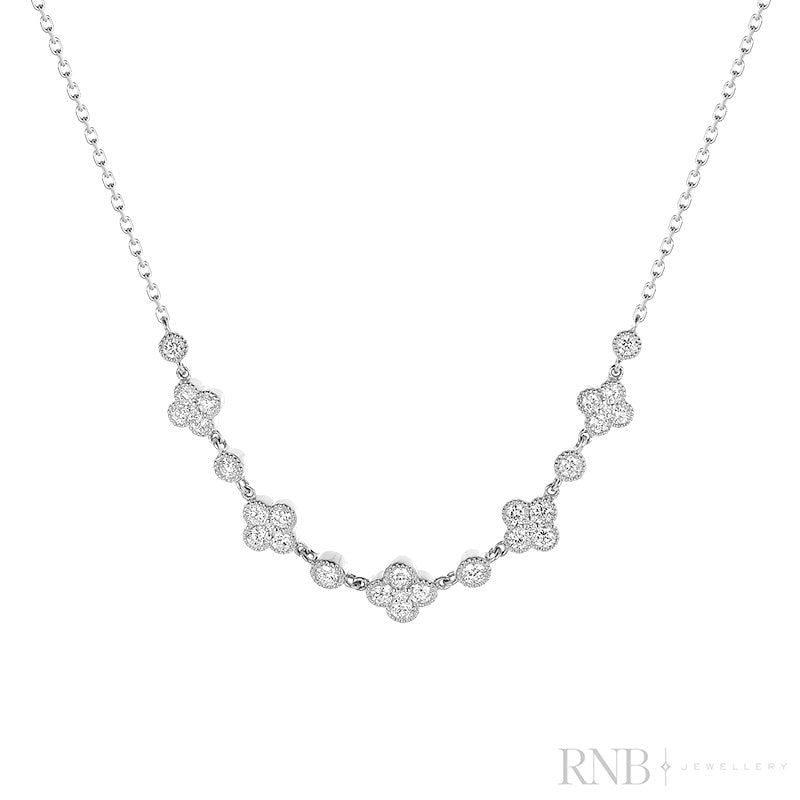 Clover Miligrain Empress Necklace