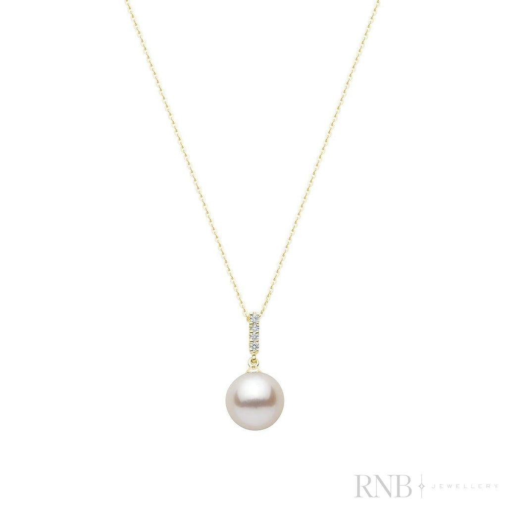 Cultured  Pearl & Diamond Bail Pendant