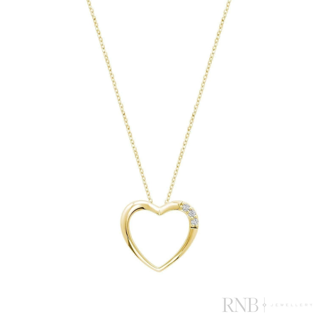 Heart Trinity Diamond Pendant