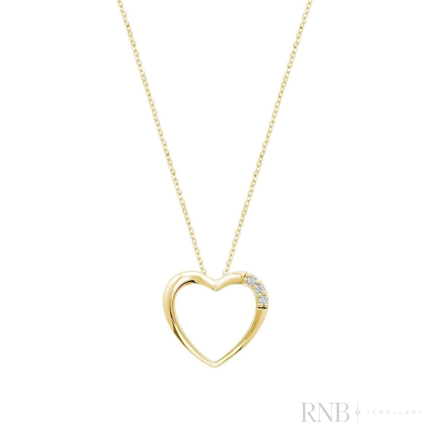 Heart Trinity Diamond Pendant