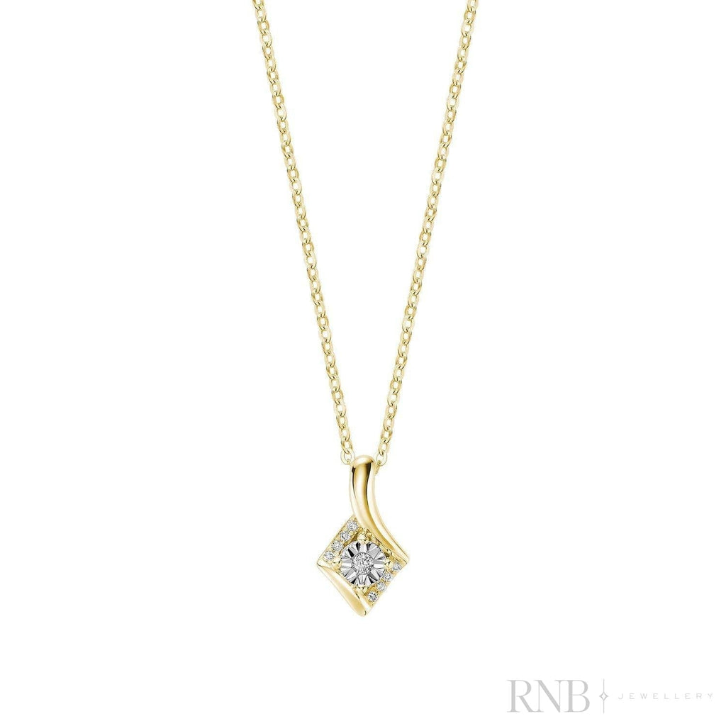 Illusion Setting Diamond Pendant