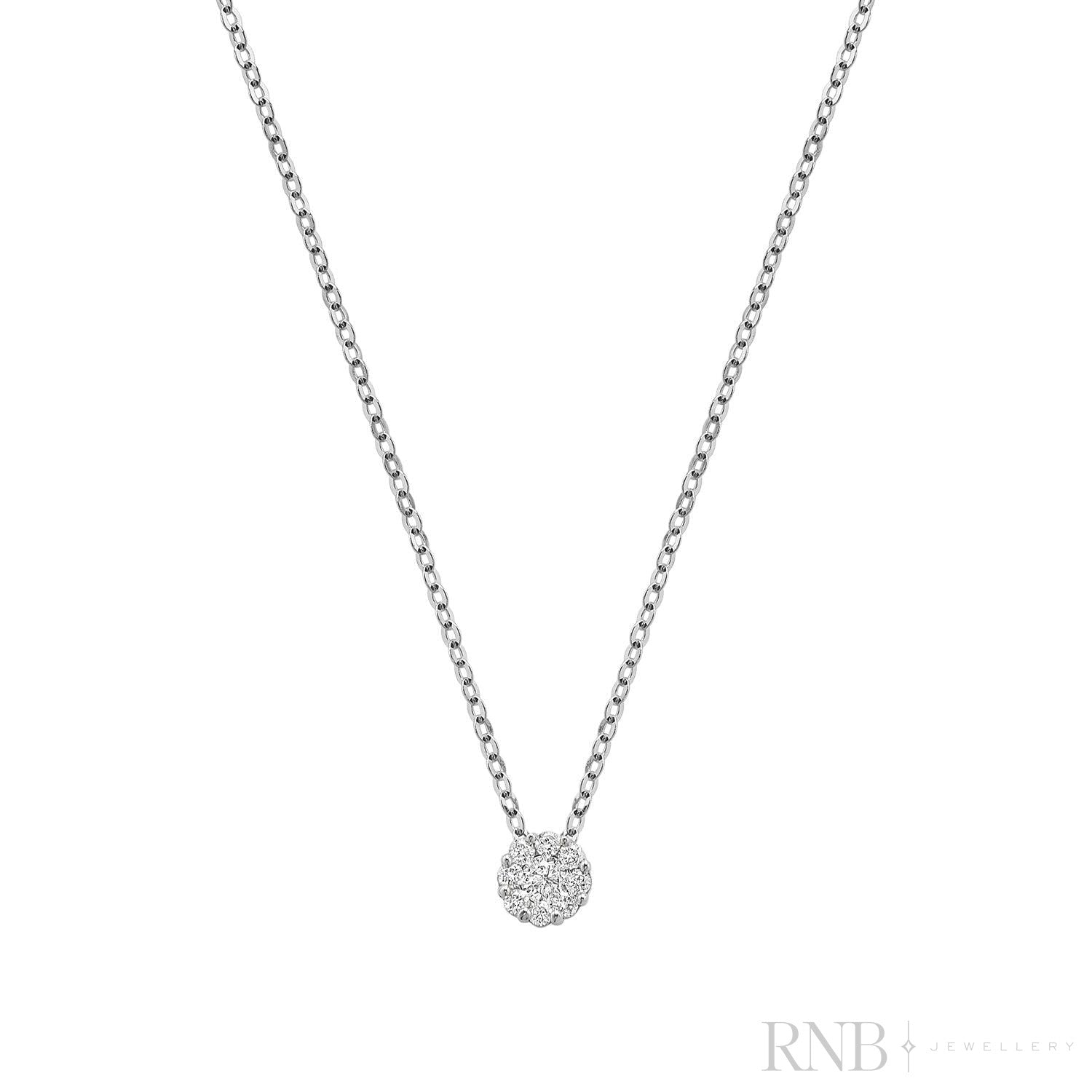 Cluster Diamond Pendant