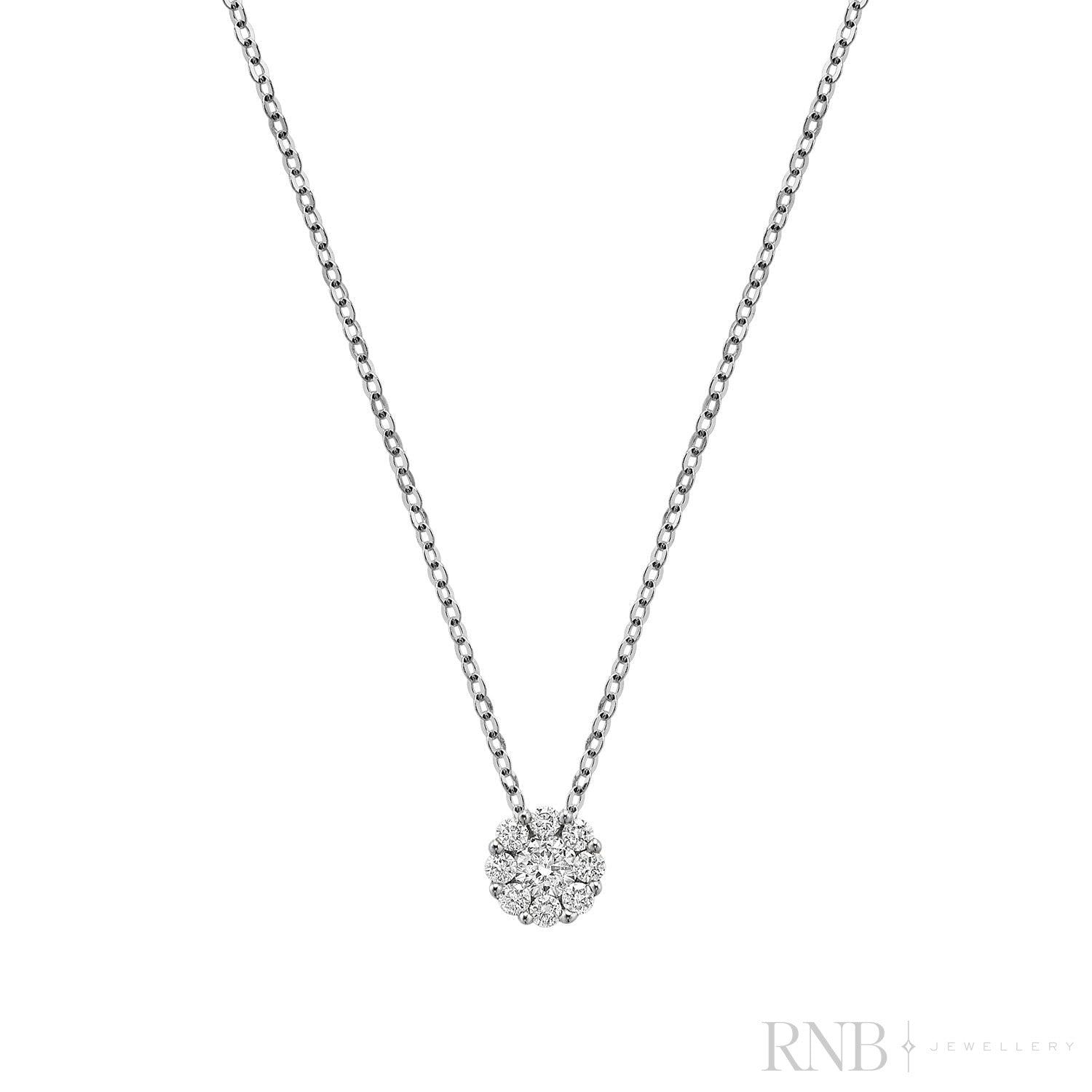 Cluster Diamond Pendant