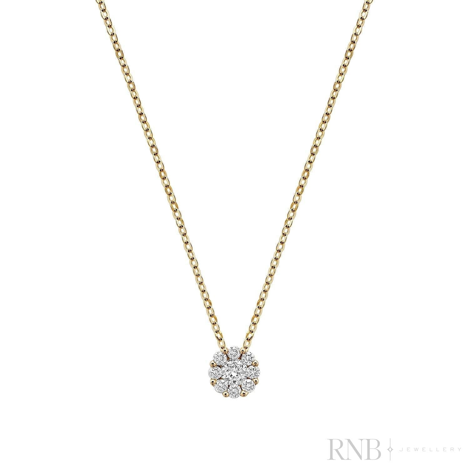 Cluster Diamond Pendant
