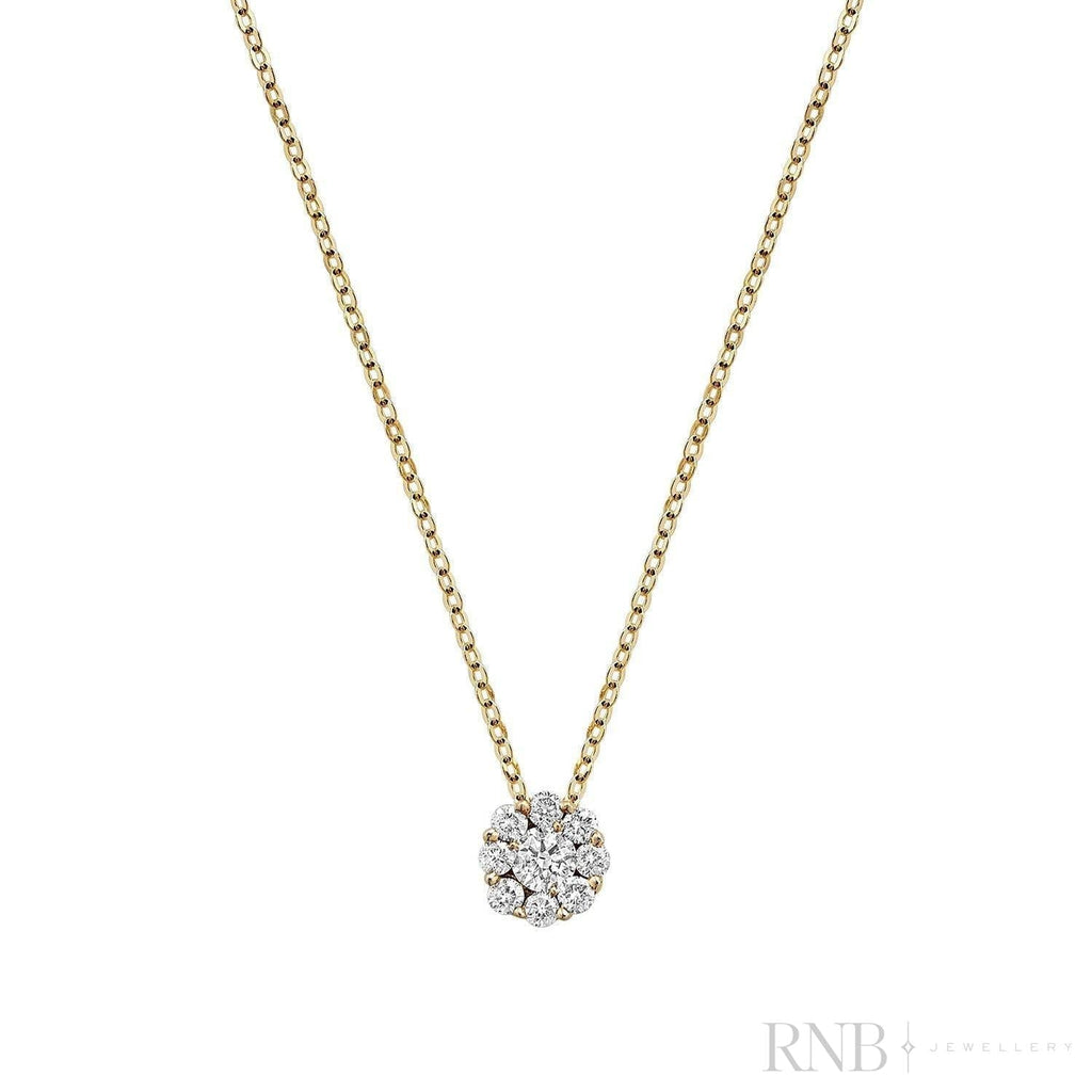 Cluster Diamond Pendant