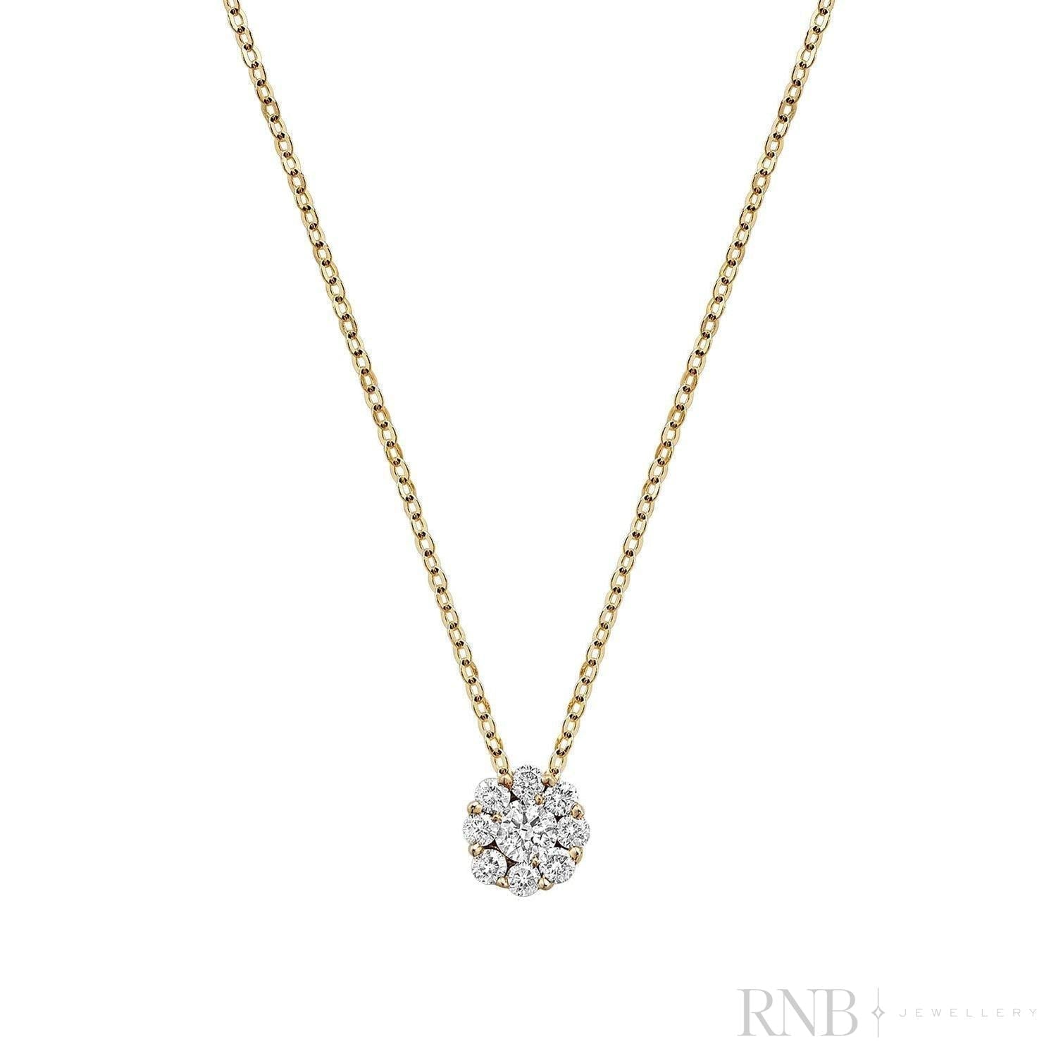 Cluster Diamond Pendant