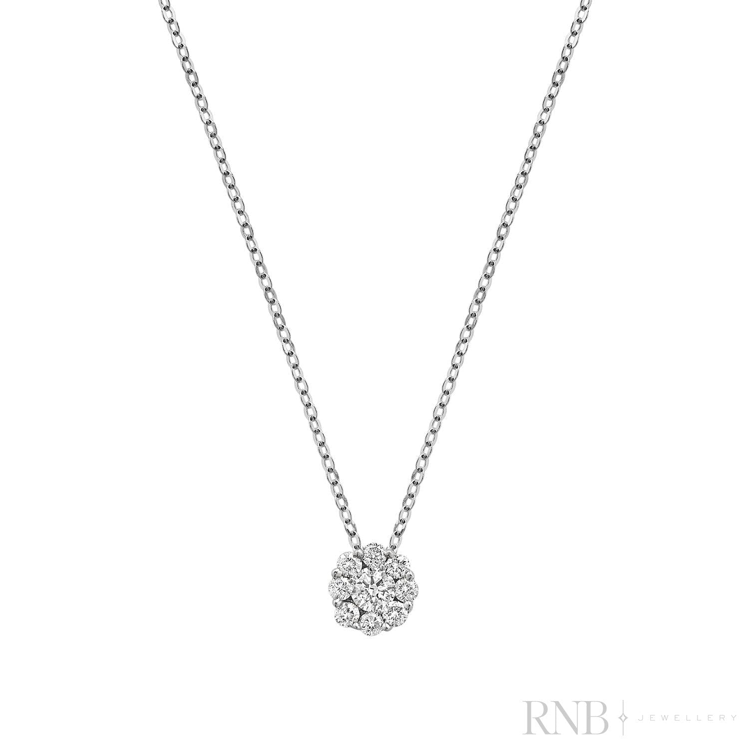 Cluster Diamond Pendant