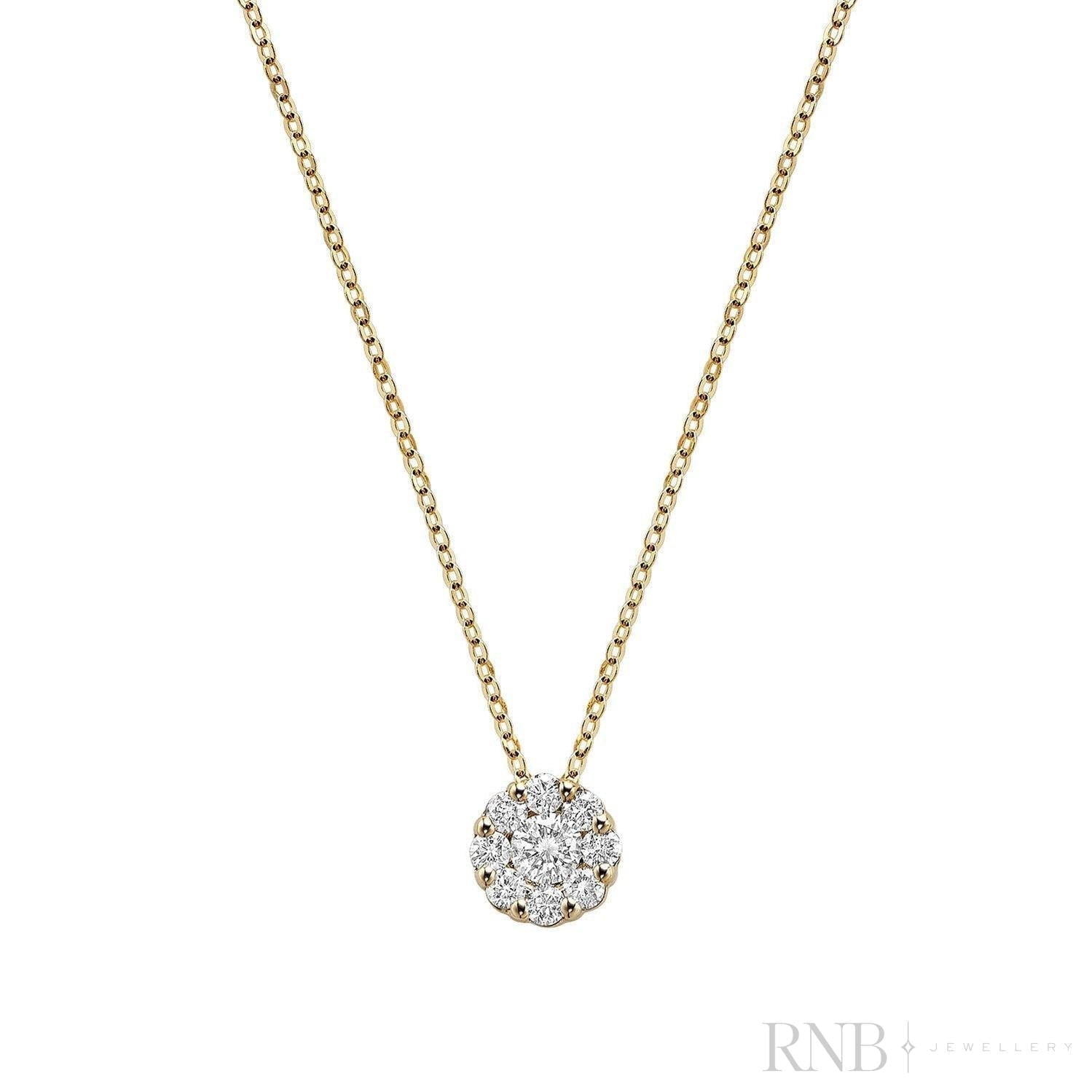 Cluster Diamond Pendant