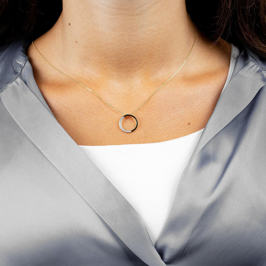 Circle of Life Semi Diamond Pendant