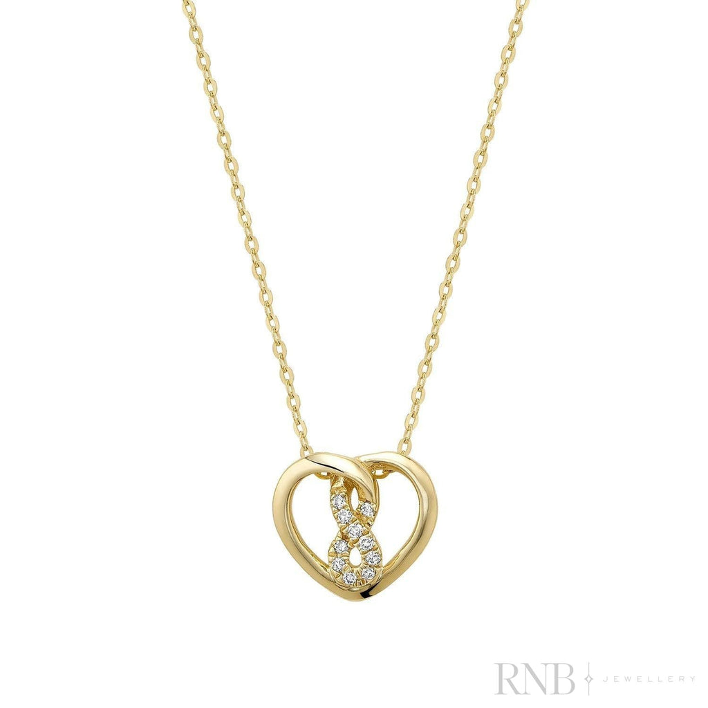 Heart Infinity Diamond Pendant