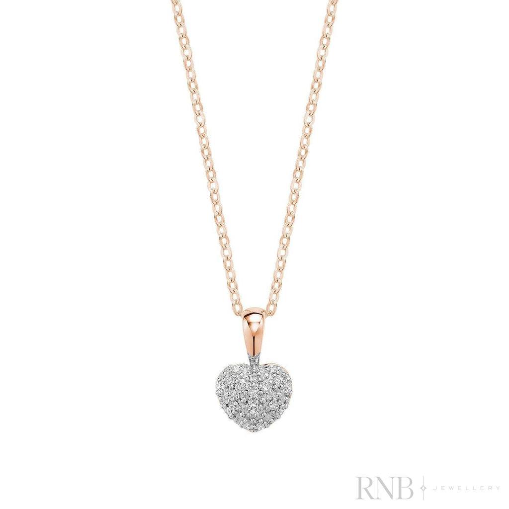 Pave Diamond Heart Pendant