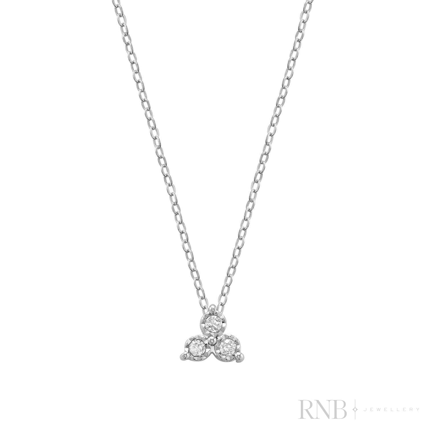 Trinity Illusion Diamond Pendant