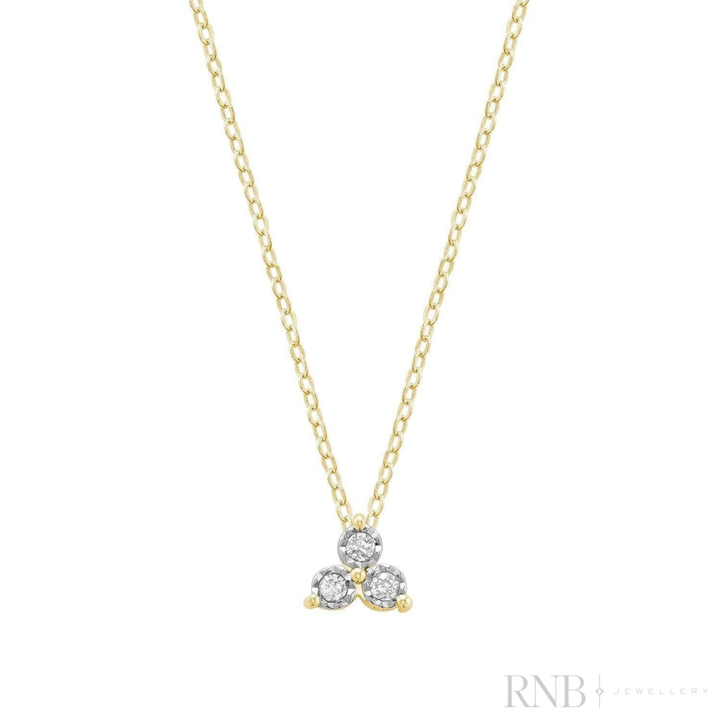 Trinity Illusion Diamond Pendant