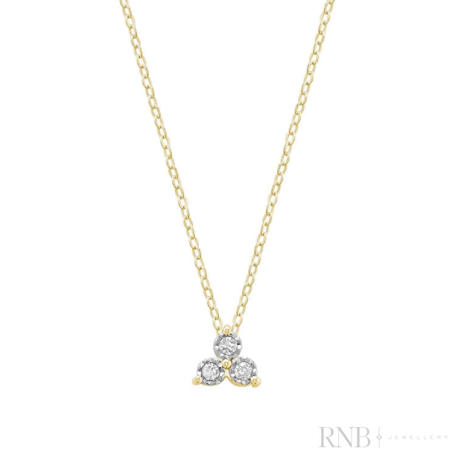 Trinity Illusion Diamond Pendant