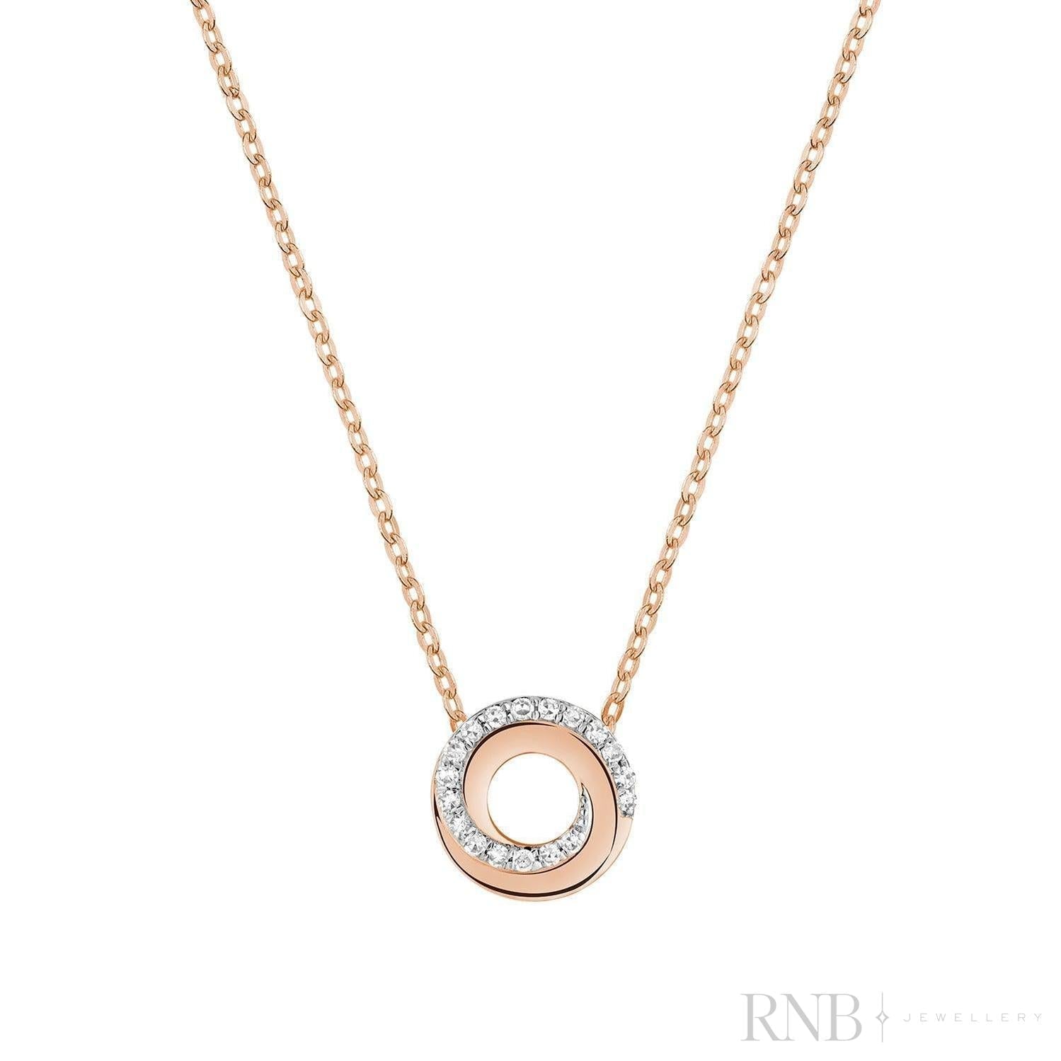 Whirl Diamond Pendant