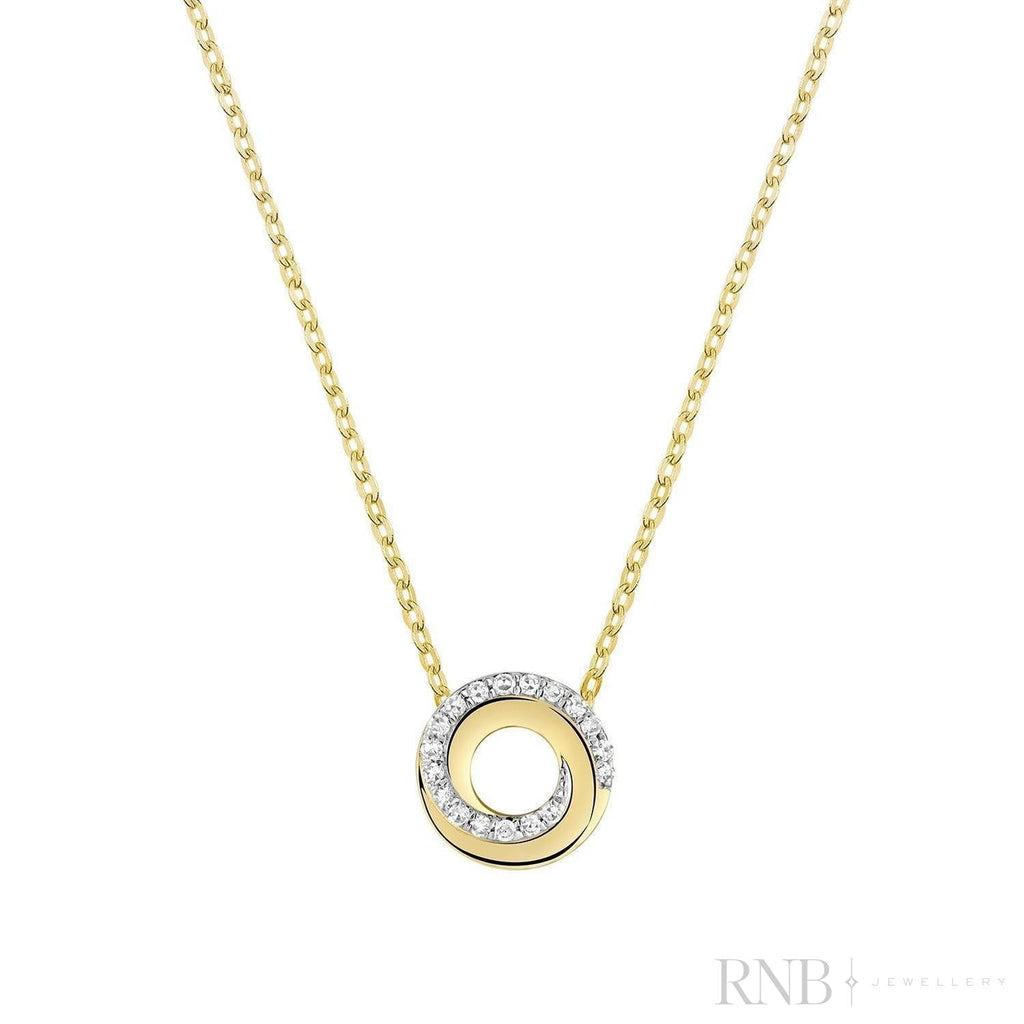 Whirl Diamond Pendant