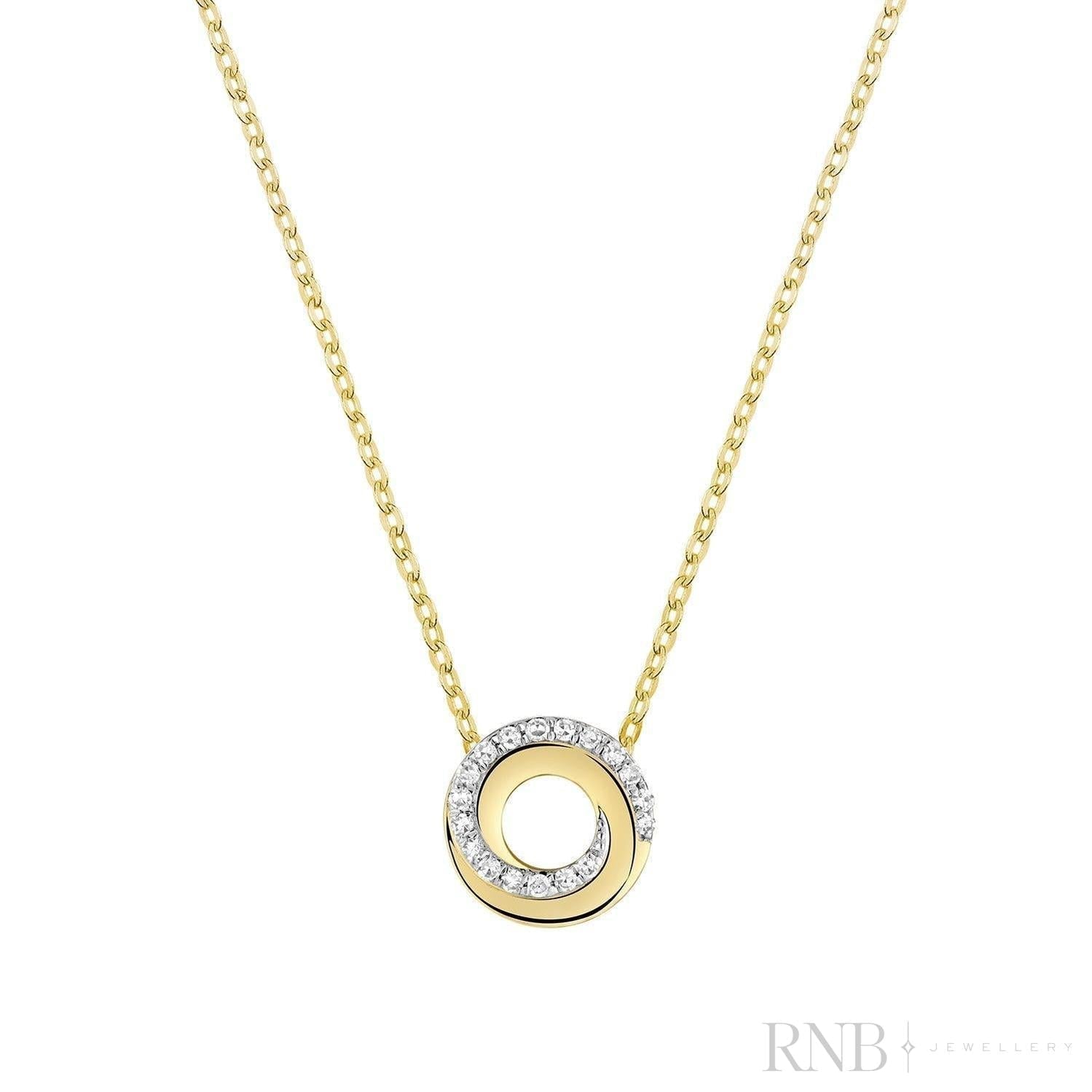 Whirl Diamond Pendant