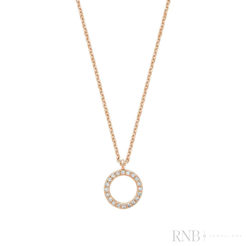Circle Shape Diamond Pendant