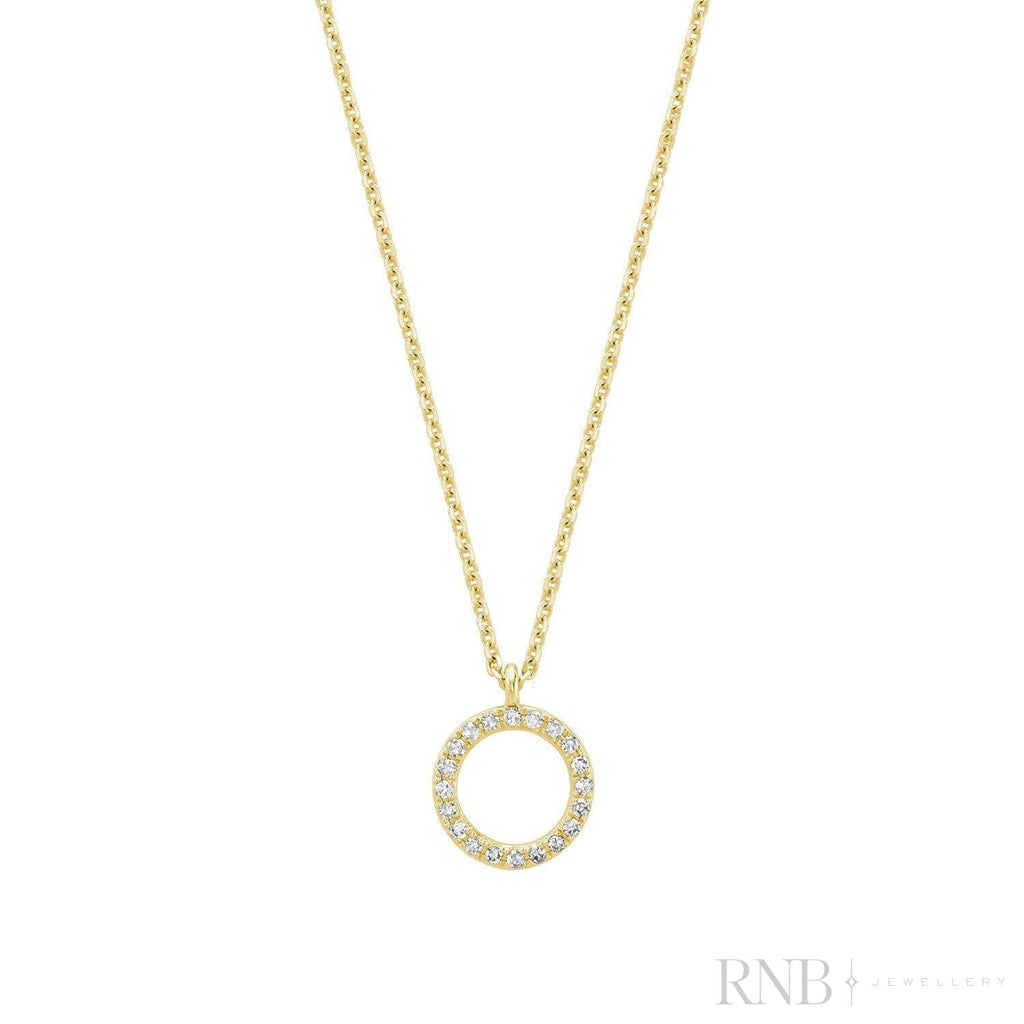 Circle Shape Diamond Pendant