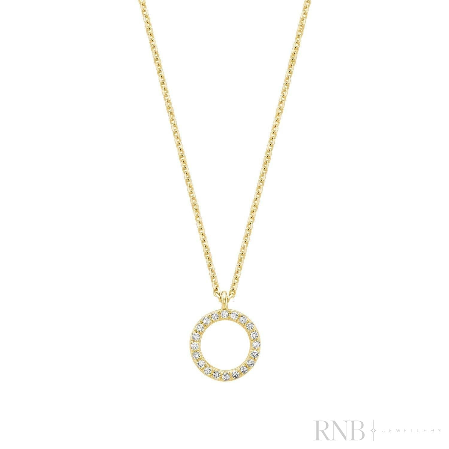 Circle Shape Diamond Pendant