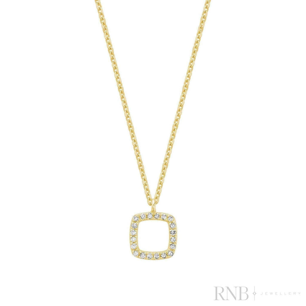 Petite Cushion Shape Diamond Pendant