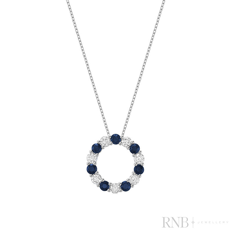 Circle pendant diamond