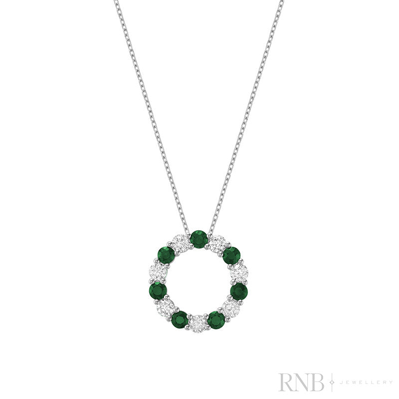 Circle pendant diamond