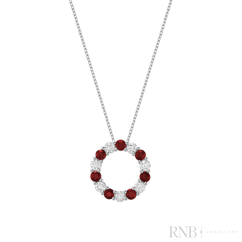 Circle pendant diamond