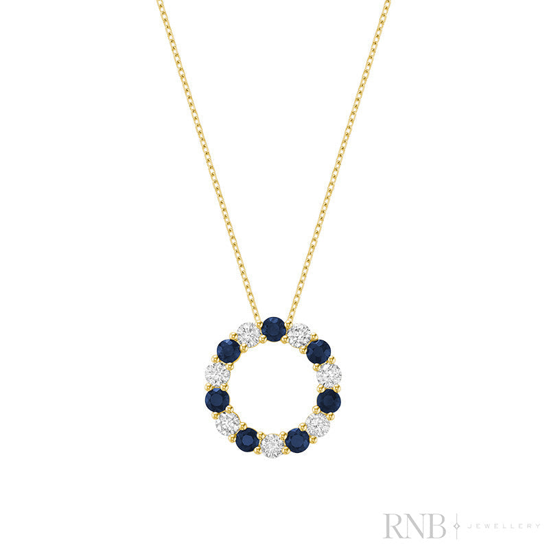 Circle pendant diamond