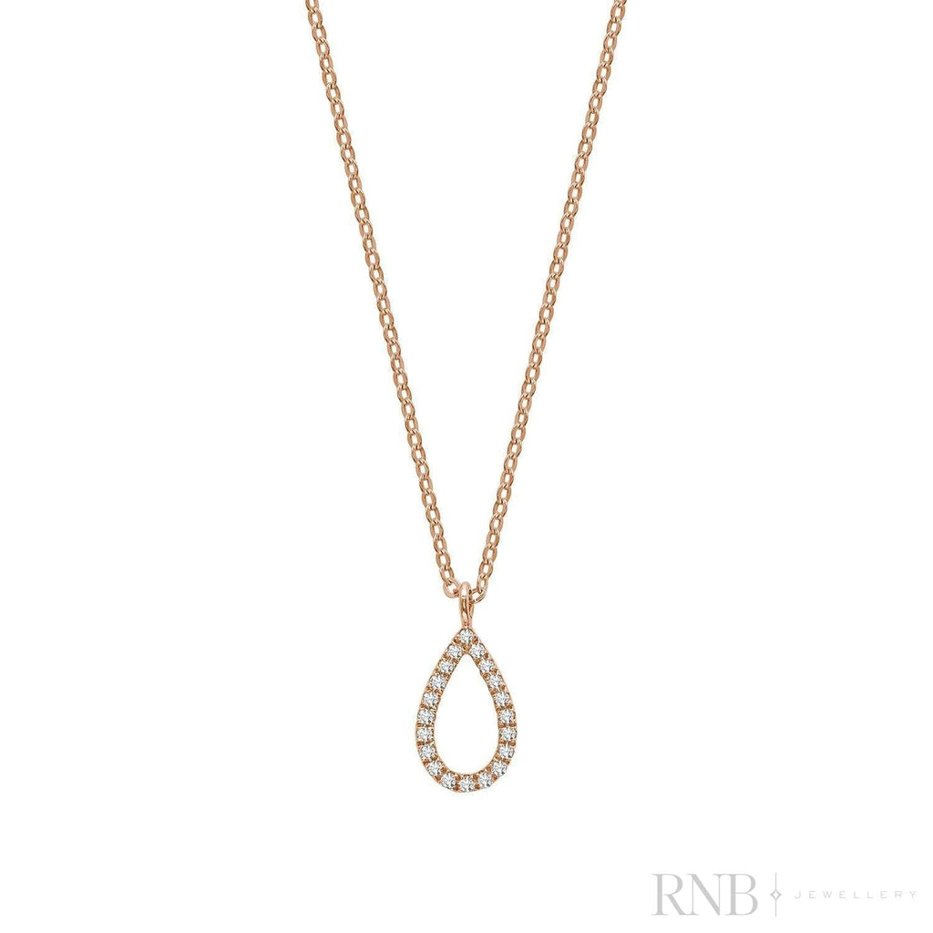 Petite Pear Shape Diamond Pendant