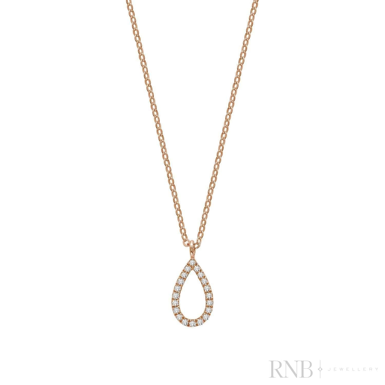 Petite Pear Shape Diamond Pendant