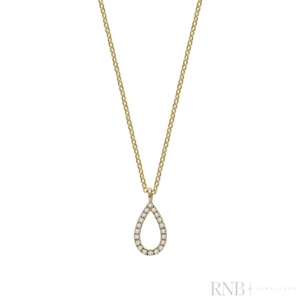 Petite Pear Shape Diamond Pendant