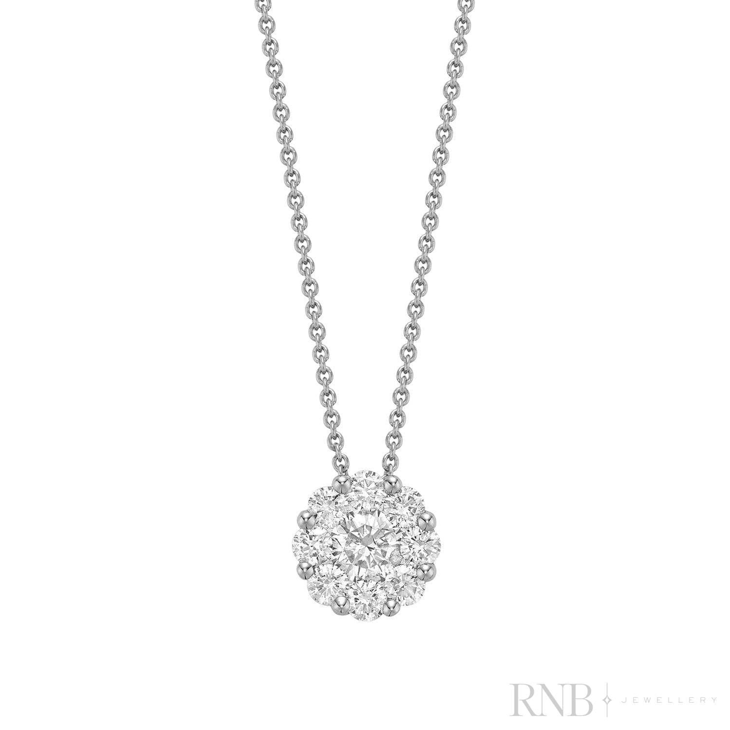 Cluster Diamond Pendant