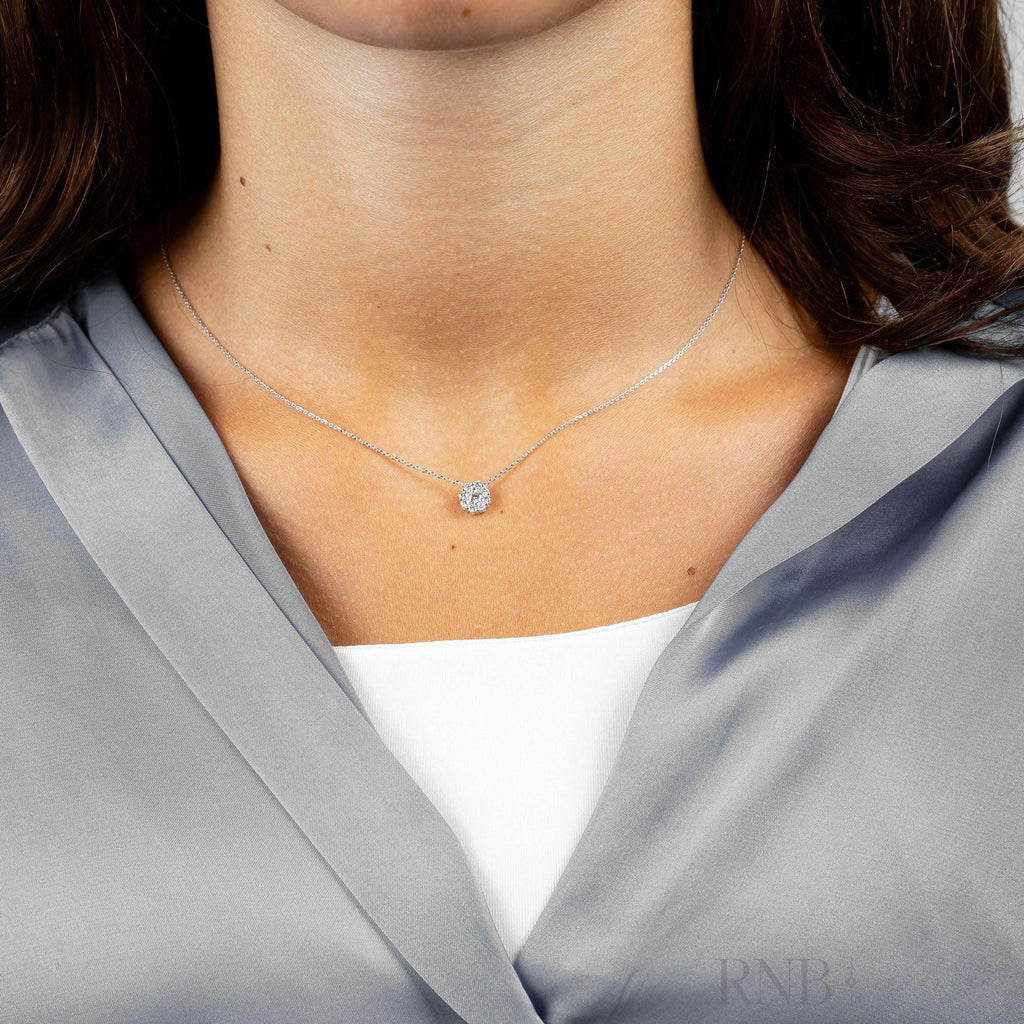 Cluster Diamond Pendant