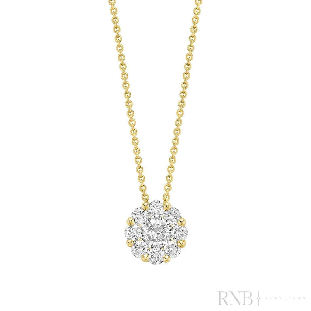 Cluster Diamond Pendant