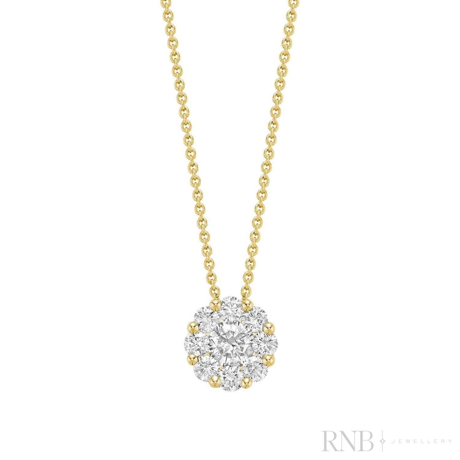 Cluster Diamond Pendant
