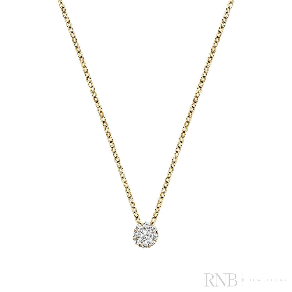 Cluster Diamond Pendant