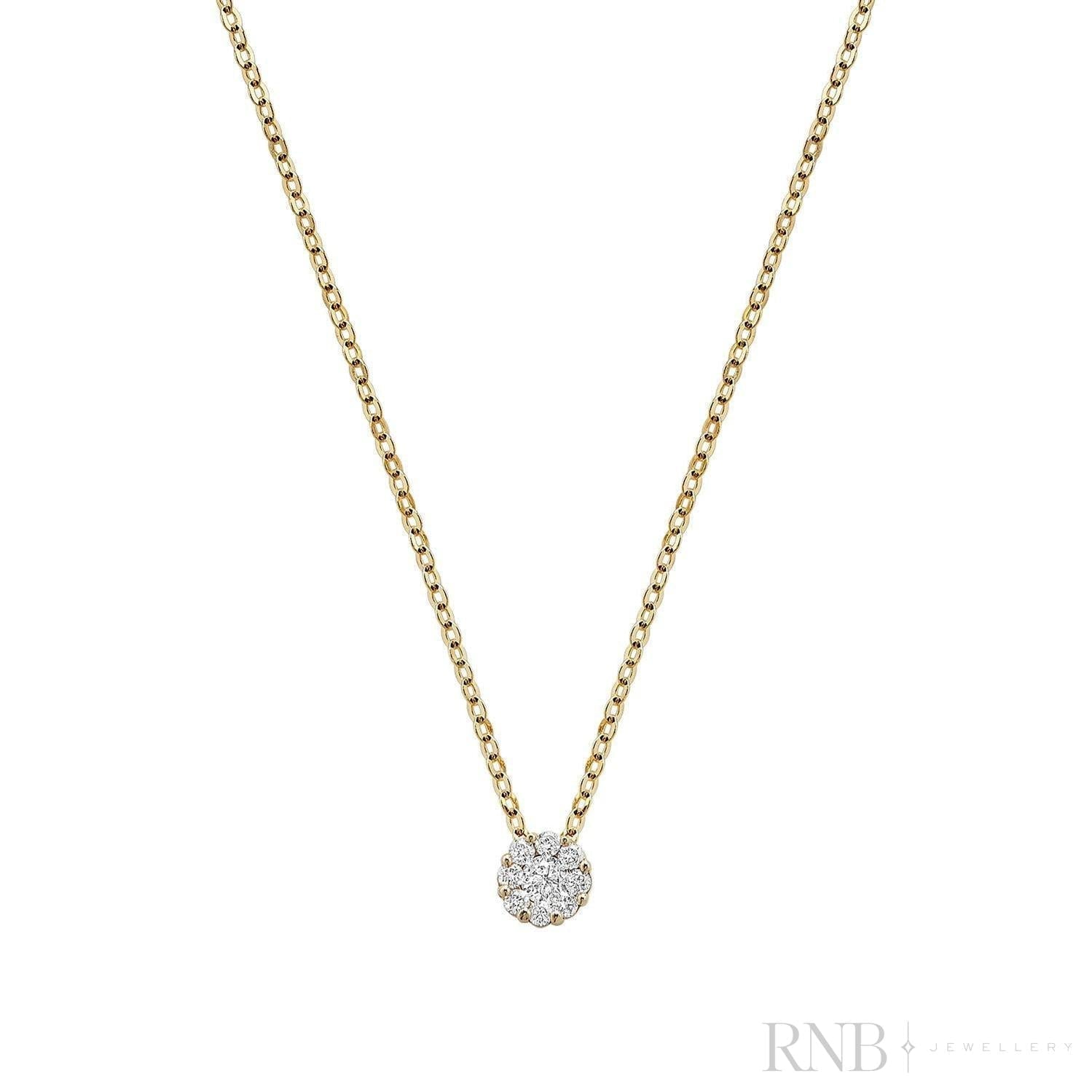 Cluster Diamond Pendant